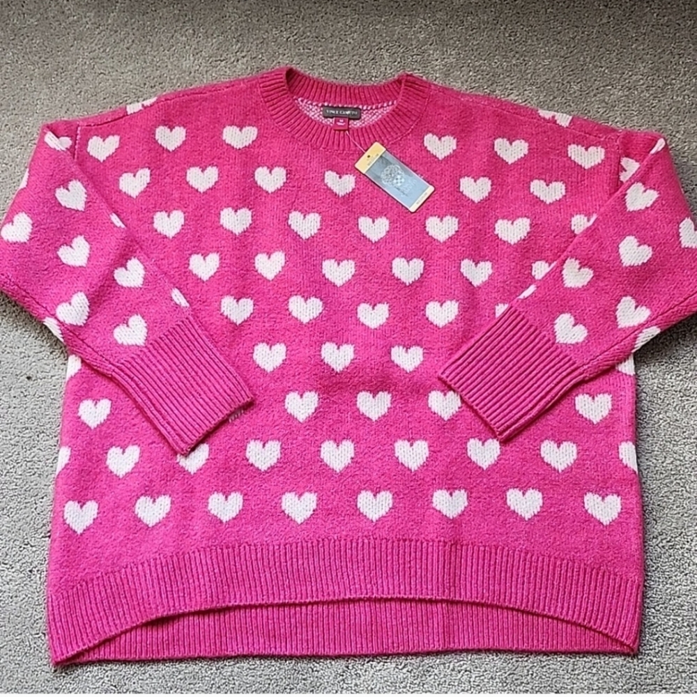 Vince Camuto Heart Sweater